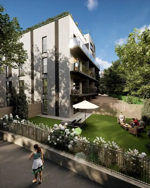 mosilor, garsoniera cu gradina, ansamblu nou.